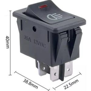 Tecla Llave Camineros 12v Luz Roja