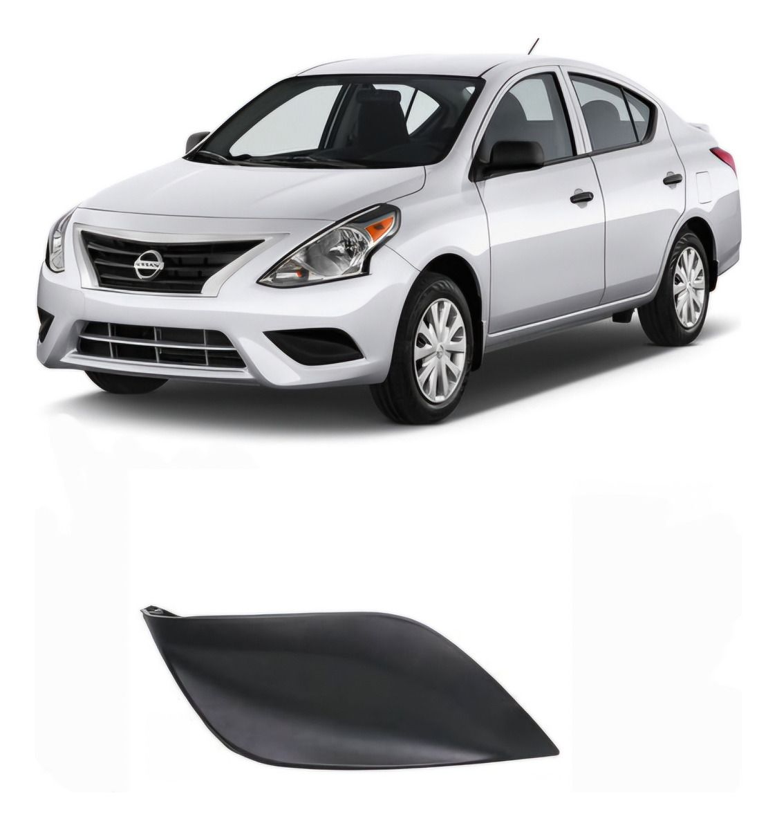 Tapa Paragolpe Nissan Versa 2015 A 2019 Izquierda