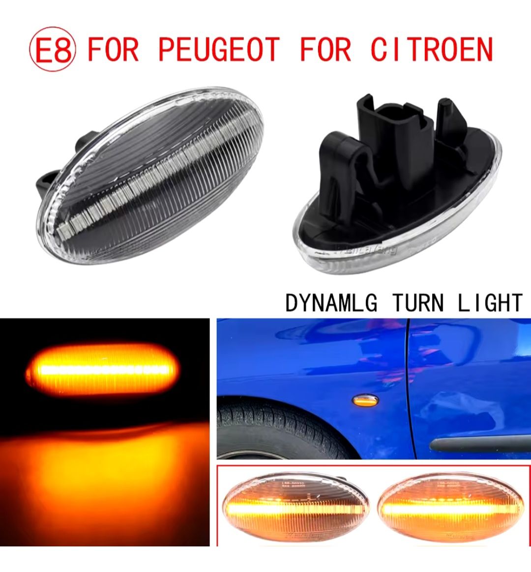 Señalero Peugeot Citroen Led 206 307 C1 C2 C3 - Imagen 2
