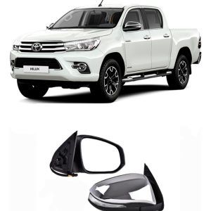 Espejo Toyota Hilux 2016 2023 Derecho Cromado Luz