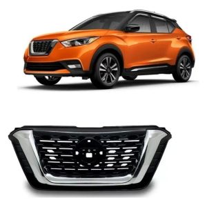 Careta Nissan Kicks 2017 A 2021 Negra Cromada