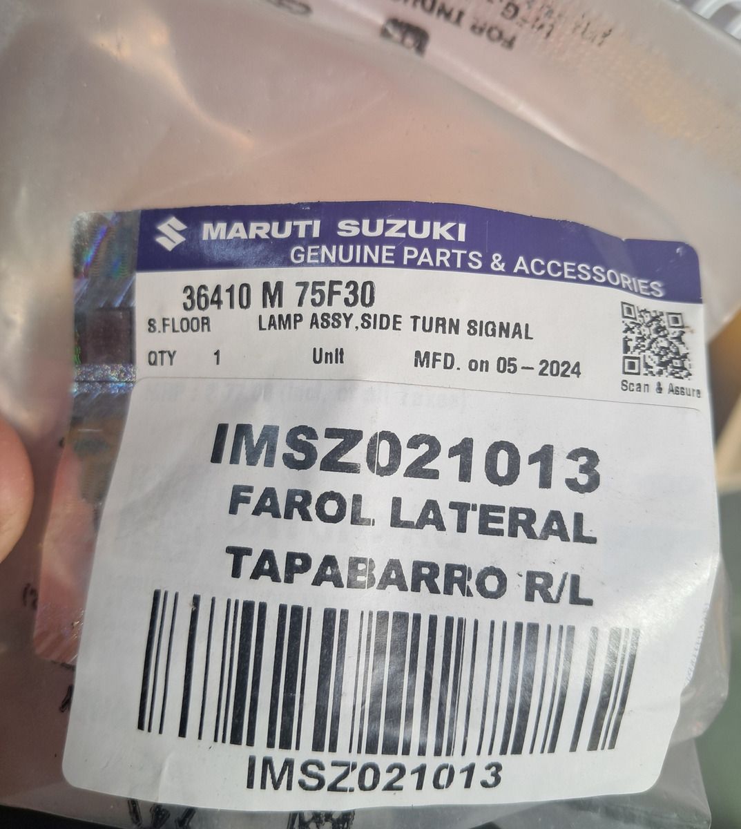 Faro Lateral Suzuki Alto S- Presso Original - Imagen 2