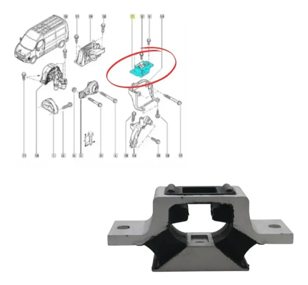 Soporte Motor Izquierdo Renault Master 3 2013 - Imagen 2
