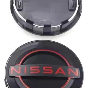 Centro Llanta Nissan 63 Mm Rojo Negro